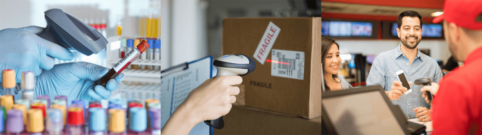 Uses of a 2D barcode scanner